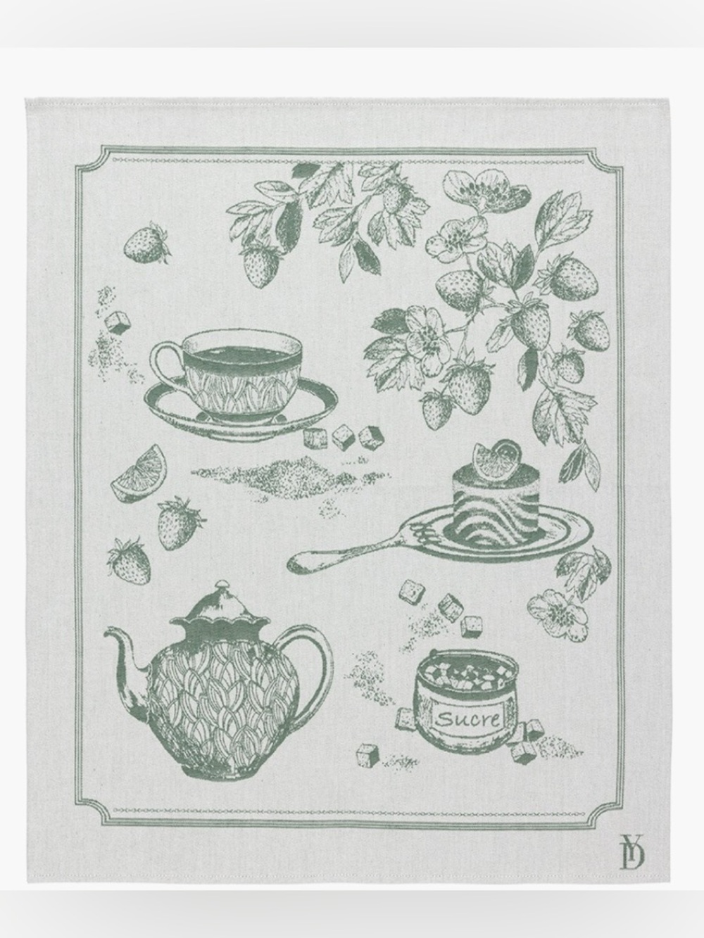 Yves Delorme Thé Tea Towel in color KAKI